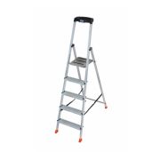Стремянка Krause Safety 5 ступеней с большой полкой
