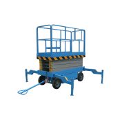 Подъемник ножничный передвижной 500 кг 10 м TOR SJY-0,5-10AC/DC (от сети/автономный) (Y)