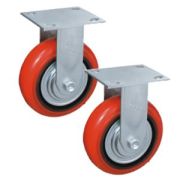 Колесо неповоротн. PU/металл (C550R/PU1540CB3ra/TG) 150мм