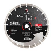 Сегментный алмазный круг DIAM 300 мм АСФАЛЬТ MASTER LINE+ 000734